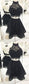 Black Two Pieces Alivia Homecoming Dresses Lace Cocktail Halter Short Dresses CD417