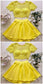 Pearl Homecoming Dresses Yellow Two Piece CD4809