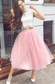 Fashion Two Piece Tulle Party Helena Homecoming Dresses Pink Lace Dress CD8030