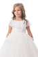 Open Back Scoop Tulle With Applique Ball Gown Flower Girl Dresses