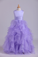 Flower Girl Dresses Ball Gown Scoop Floor Length Organza