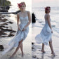 Beach Unique New Design Beautiful Chiffon Wedding Dress Evening Prom Dress