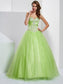 Ball Long Sweetheart Gown Beading Sleeveless Tulle Quinceanera Dresses