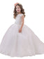 Ball Gown Tulle Sleeveless Floor-Length Scoop Flower Girl Dresses