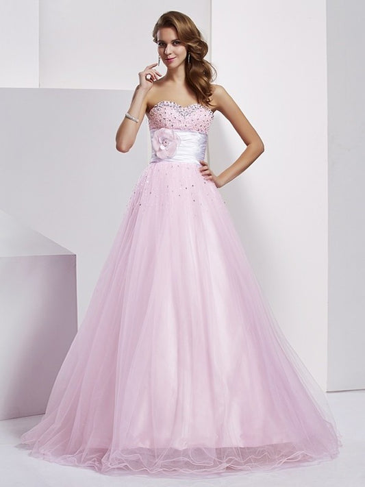 Sleeveless Elastic Gown Beading Long Strapless Ball Woven Satin Quinceanera Dresses