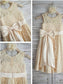 Scoop A-line/Princess Lace Knee-Length Bowknot Sleeveless Flower Girl Dresses