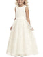 Sleeveless Applique Floor-Length A-line/Princess Tulle Scoop Flower Girl Dresses