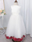 Tea-Length Sleeveless Tulle Ruffles A-Line/Princess Scoop Flower Girl Dresses