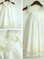 A-line/Princess Tea-Length Chiffon Sleeveless Ruffles Straps Flower Girl Dresses