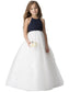 A-Line/Princess Sleeveless Floor-Length Sash/Ribbon/Belt Tulle Scoop Flower Girl Dresses