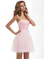 Sheath/Column Beading Sweetheart Short Elastic Woven Satin Homecoming Dresses