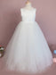 Ruffles Floor-Length Tulle Scoop Sleeveless A-Line/Princess Flower Girl Dresses