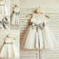 Tea-Length A-line/Princess Bowknot Sleeveless Tulle Scoop Flower Girl Dresses