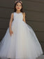 Bowknot Floor-Length Tulle Sweetheart Sleeveless A-Line/Princess Flower Girl Dresses