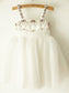 Straps Knee-Length Tulle Beading Sleeveless A-Line/Princess Flower Girl Dresses