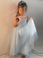 A-Line/Princess Lace Scoop Ankle-Length Tulle Sleeveless Flower Girl Dresses