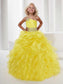 Sleeveless Long Gown Organza One-shoulder Beading Ball Flower Girl Dresses