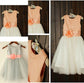 Tulle Tea-Length A-line/Princess Scoop Sequin Sleeveless Flower Girl Dresses