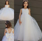 Bowknot Floor-Length Tulle Sweetheart Sleeveless A-Line/Princess Flower Girl Dresses