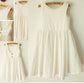 Sleeveless Ruffles Chiffon Tea-Length Scoop A-line/Princess Flower Girl Dresses