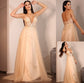 Applique V-neck A-Line/Princess Sweep/Brush Lace Sleeveless Train Wedding Dresses