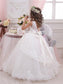 Sash/Ribbon/Belt Ball Sleeveless Gown Scoop Tulle Floor-Length Flower Girl Dresses