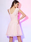 Sleeveless Short A-Line/Princess Pleats Chiffon Homecoming Dresses