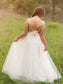 Tulle Floor-Length Sleeveless Scoop A-Line/Princess Sequin Flower Girl Dresses