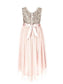 Floor-Length Sequin Sleeveless Chiffon A-line/Princess Scoop Flower Girl Dresses