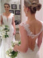 Train V-neck Trumpet/Mermaid Sleeveless Sweep/Brush Lace Wedding Dresses