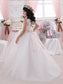 Gown Tulle Scoop Ball Floor-Length Sleeveless Sash/Ribbon/Belt Flower Girl Dresses