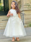 Ankle-Length Tulle Sleeveless Scoop Lace A-Line/Princess Flower Girl Dresses