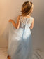 A-Line/Princess Lace Scoop Ankle-Length Tulle Sleeveless Flower Girl Dresses