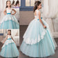 Sleeveless Floor-Length Sash/Ribbon/Belt Gown Ball Jewel Tulle Flower Girl Dresses