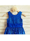 Bowknot Sleeveless A-line/Princess Sequins Scoop Tea-Length Flower Girl Dresses