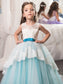 Sleeveless Floor-Length Sash/Ribbon/Belt Gown Ball Jewel Tulle Flower Girl Dresses