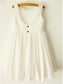 Sleeveless Ruffles Chiffon Tea-Length Scoop A-line/Princess Flower Girl Dresses