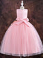 Scoop Ankle-Length Gown Applique Ball Tulle Sleeveless Flower Girl Dresses