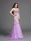 Sleeveless Sweetheart Beading Net Trumpet/Mermaid Long Plus Size Dresses