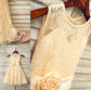 A-Line/Princess Sleeveless Scoop Sash/Ribbon/Belt Tea-Length Lace Flower Girl Dresses