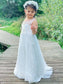 Scoop Ruffles A-Line/Princess Sleeveless Ankle-Length Lace Flower Girl Dresses