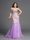 Sleeveless Sweetheart Beading Net Trumpet/Mermaid Long Plus Size Dresses