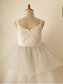 A-Line/Princess Knee-Length Tulle Layers Sleeveless Scoop Flower Girl Dresses