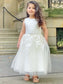 Ankle-Length Tulle Sleeveless Scoop Lace A-Line/Princess Flower Girl Dresses