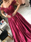 Off-the-Shoulder Applique Gown Sleeveless Ball Satin Floor-Length Dresses