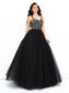 Straps Ball Sleeveless Applique Gown Long Net Quinceanera Dresses