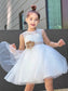 Lace Scoop Sleeveless A-Line/Princess Tulle Knee-Length Flower Girl Dresses