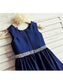 Scoop Rhinestone Sleeveless Tea-Length Taffeta A-line/Princess Flower Girl Dresses