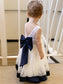 A-Line/Princess Lace Tea-Length Bowknot Sleeveless Scoop Flower Girl Dresses