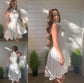 Ruffles A-Line/Princess Sleeveless Halter Satin Short/Mini Homecoming Dresses